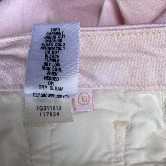 NWT Jen7 Baby Pink Ankle Skinny Jeans Women’s 10 Stretch Denim - Picture 4 of 15